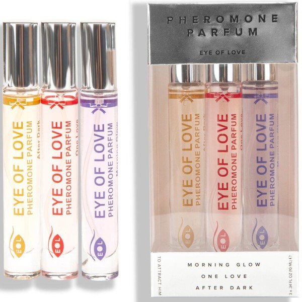 EYE OF LOVE - PARFUM EOL PHR 10 ML SET/3 - MORNING GLOW, ONE LOVE, AFTER DARK EYE OF LOVE