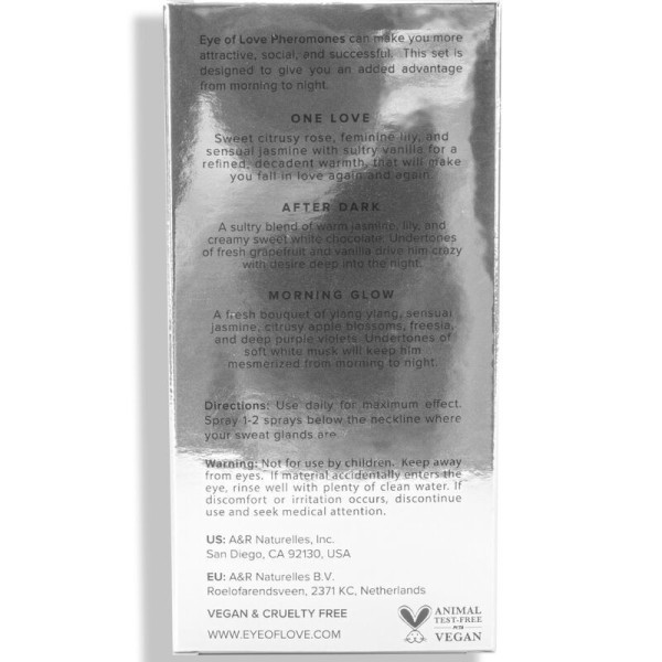 EYE OF LOVE - PARFUM EOL PHR 10 ML SET/3 - MORNING GLOW, ONE LOVE, AFTER DARK EYE OF LOVE