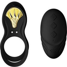 ZALO Bague Vibrante Bayek Noir - Livraison Discrète & Qualité Premium