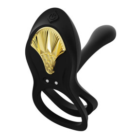 ZALO Bague Vibrante Bayek Noir - Livraison Discrète & Qualité Premium