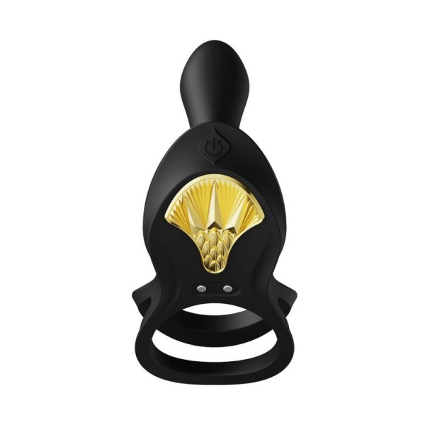 ZALO Bague Vibrante Bayek Noir - Livraison Discrète & Qualité Premium