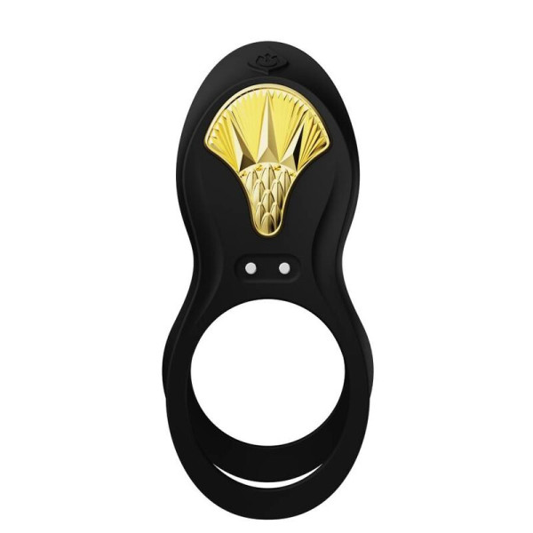 ZALO Bague Vibrante Bayek Noir - Livraison Discrète & Qualité Premium