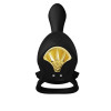 ZALO Bague Vibrante Bayek Noir - Livraison Discrète & Qualité Premium