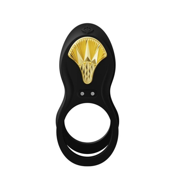 ZALO Bague Vibrante Bayek Noir - Livraison Discrète & Qualité Premium