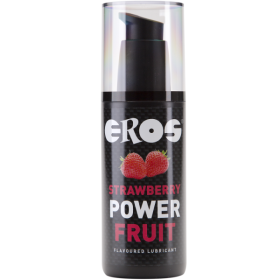 EROS POWER LINE - LUBRIFICANTE SABOR MORANGO POWER FRUIT 125 ML EROS POWER LINE