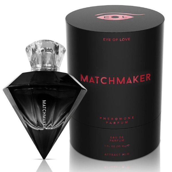 OLHO DE AMOR - LGBTQ MATCHMAKER BLACK DIAMOND PERFUME FEROMONAS PARA ELE 30 ML OLHO DE AMOR