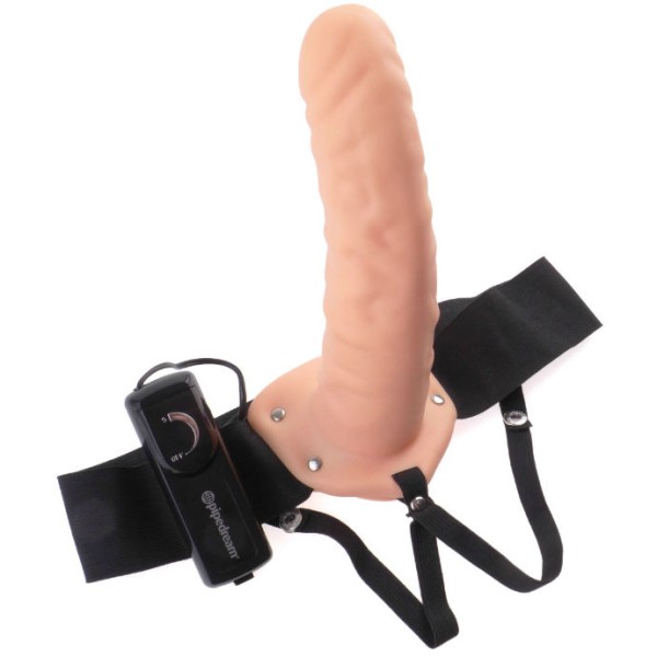 Fetish Fantasy Series - 19 CM Vibrant Creux Strap-On Marron