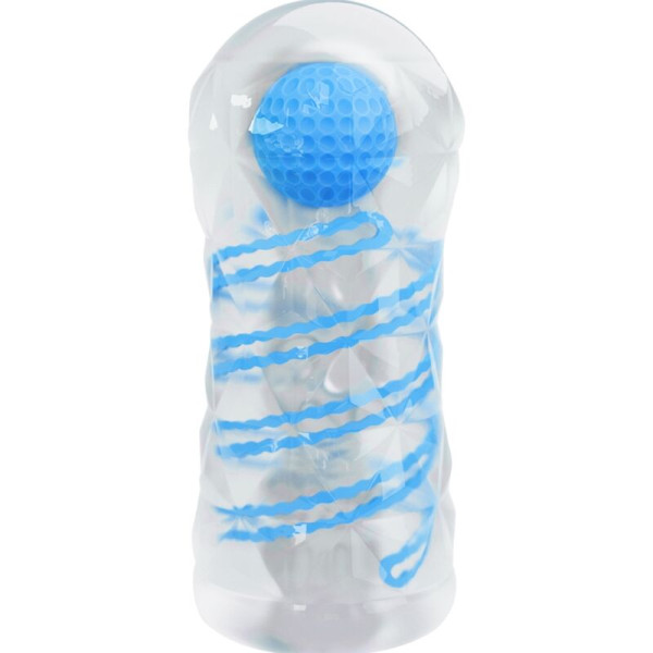 Petit Masturbateur Spirales Bleues - Livraison Discrète PRETTY LOVE