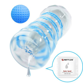 Petit Masturbateur Spirales Bleues - Livraison Discrète PRETTY LOVE