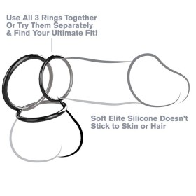 Fantasy C-Ringz - Silicone 3 Anneaux Stamina SET
