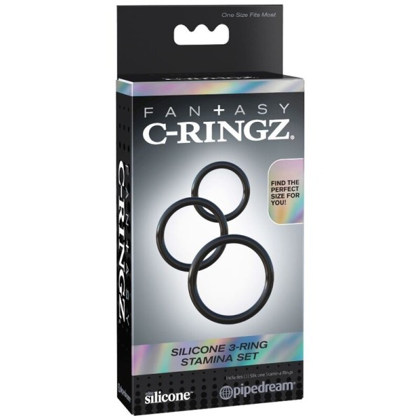 Fantasy C-Ringz - Silicone 3 Anneaux Stamina SET