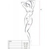 PASSION - BS095 BODYSTOCKINGS ROJO TALLA ÚNICA PASSION BODYSTOCKI