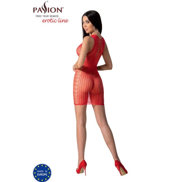 PASSION - BS097 BODYSTOCKING ROUGE TAILLE UNIQUE PASSION WOMAN BODYSTOCKINGS