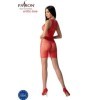 PASSION - BS097 BODYSTOCKING ROUGE TAILLE UNIQUE PASSION WOMAN BODYSTOCKINGS