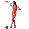 PASSION - BS098 BODYSTOCKINGS ROJO TALLA ÚNICA PASSION BODYSTOCKI