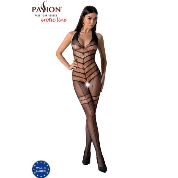 PASSION - BODYSTOCKING BS100 NEGRO TALLA ÚNICA BODYSTOCKING MUJER