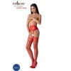 PASSION - S030 MEDIAS ROJAS CON LIGUERO TALLA ÚNICA PASSION MUJER