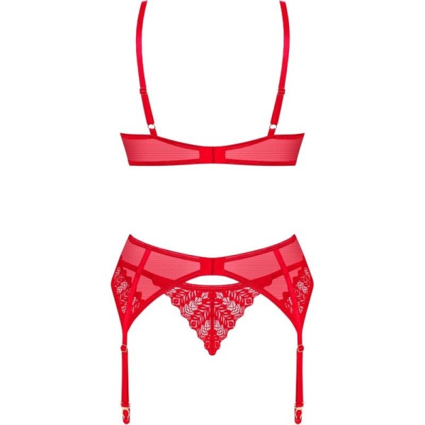 OBSESSIVE - CONJUNTO DE TRES PIEZAS INGRIDIA ROJO XS/S OBSESSIVE 