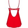 OBSESSIVE - CHEMISE & STRING INGRIDIA ROUGE XS/S OBSESSIVE CHEMISE