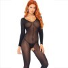 LEG AVENUE - BODYSTOCKINGS MANGA LARGA NEGRO LEG AVENUE BODYSTOCK
