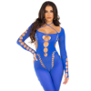 LEG AVENUE - BODYSTOCKING CHEVILLE RECKLESS BLEU ROYAL LEG AVENUE BODYSTOCKINGS