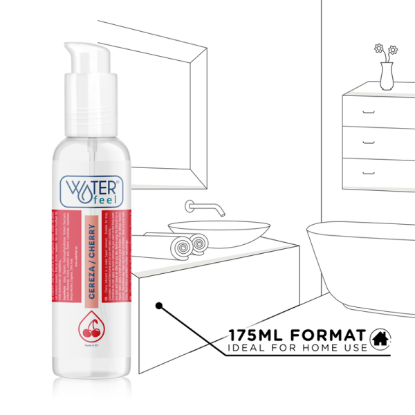LUBRICANTE CEREZA 175 ML WATERFEEL - Con deliciosos sabores