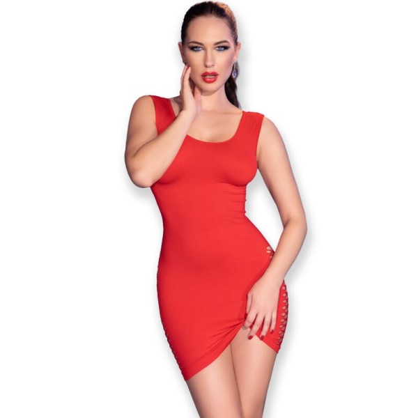 CHILIROSE - VESTIDO CR 4622 ROJO S/M CHILIROSE VESTIDOS - Vestido