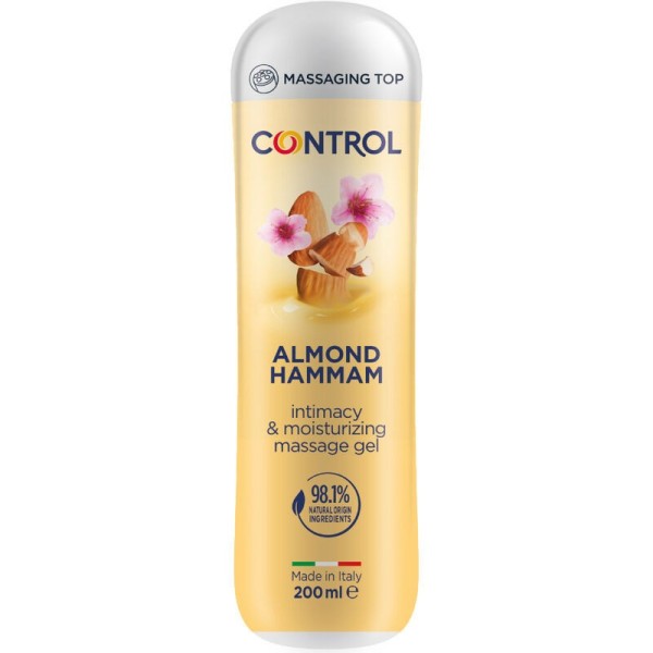 CONTROL - GEL DE MASSAGE HAMMAM AUX AMANDES 3 EN 1 200 ML CONTROL LUBES
