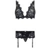 LIVCO CORSETTI FASHION - BELITA LC 90231 SOUTIEN-GORGE + CULOTTE + JARRETIÈRE NOIR S/M LIVCO CORSETTI SETS