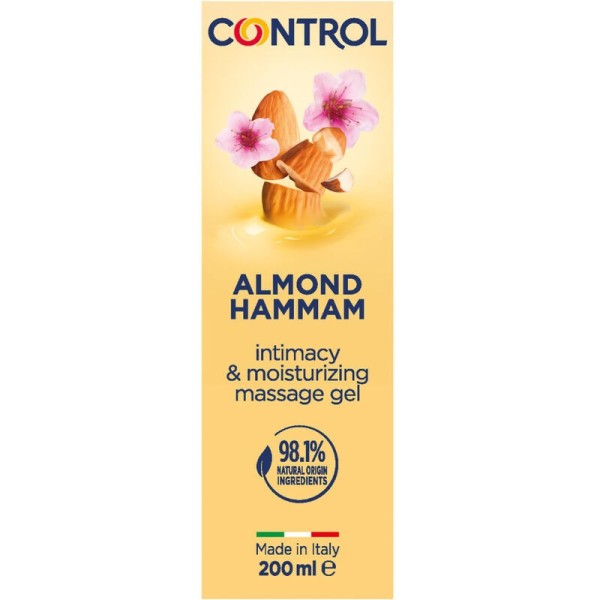 CONTROL - GEL DE MASSAGEM DE AMÊNDOA HAMMAM 3 EM 1 200 ML LUBRIFICANTES DE CONTROLE