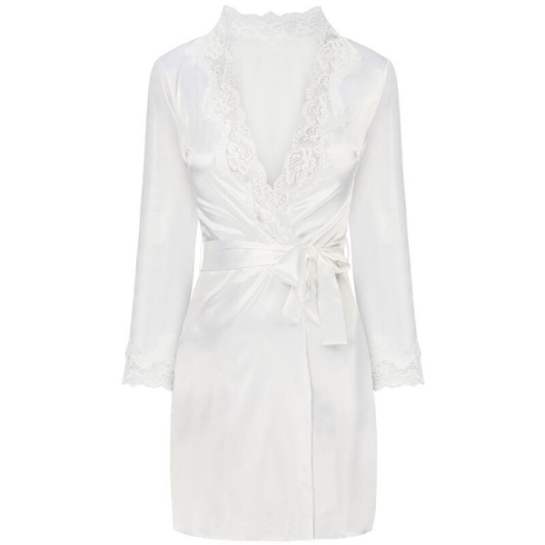 LIVCO CORSETTI FASHION - JACQUELINE LC 90249 VESTIDO ROBE + CAMISA + CALÇA ECRU L/XL CONJUNTOS LIVCO CORSETTI