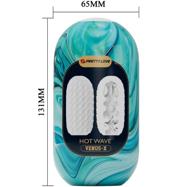 PRETTY LOVE - Masturbateur Silicone Hot Wave Blanc | Expérience Ultra Réaliste | Pas Cher