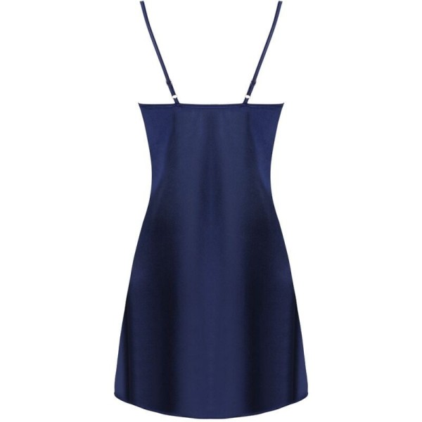 LIVCO CORSETTI FASHION - JACQUELINE LC 90249 VESTIDO ROBE + CAMISA + CALÇA AZUL MARINHO S/M CONJUNTOS LIVCO CORSETTI