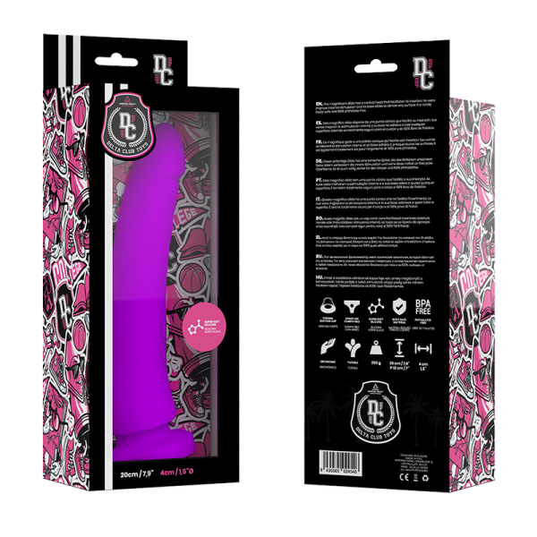 Delta Club - Brinquedos Vibrador Médico Silicone Lilás 20 CM -O- 4 CM