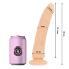 Delta Club - Brinquedos Vibrador de Silicone Médico Natural 23 CM -O- 4,5 CM