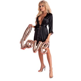 LIVCO CORSETTI FASHION - ARILADYEN LC 90568 ROBE DE CHAMBRE + CULOTTE NOIR L/XL LIVCO CORSETTI SETS