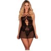 LIVCO CORSETTI FASHION - BARIRIN LC 90633 CHEMISE + CULOTTE NOIR L/XL LIVCO CORSETTI SETS