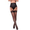 LIVCO CORSETTI FASHION - PORTE-JARRETELLES + BAS NOIR LIVCO CORSETTI SETS