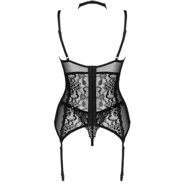 LIVCO CORSETTI FASHION - COLLECTION GIELLANDRA FOR THE SENSES CORSET + CULOTTE NOIR L/XL LIVCO CORSETTI SETS
