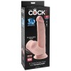 King Cock - Balles Gode 3D Plus 24.5 CM Peau Claire