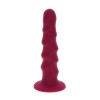 GET Real - Ribbed Dong 12 CM Rojo - Consoladores con correa