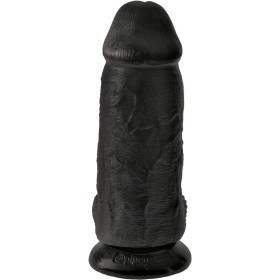 King Cock - Pénis Réaliste Chubby 23 CM Noir – Godes ceinture