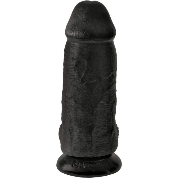 King Cock - Pénis Réaliste Chubby 23 CM Noir – Godes ceinture