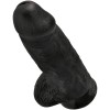 King Cock - Pénis Réaliste Chubby 23 CM Noir – Godes ceinture