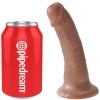 King Cock - Pene Realista 15 CM Caramelo - Consoladores con corre