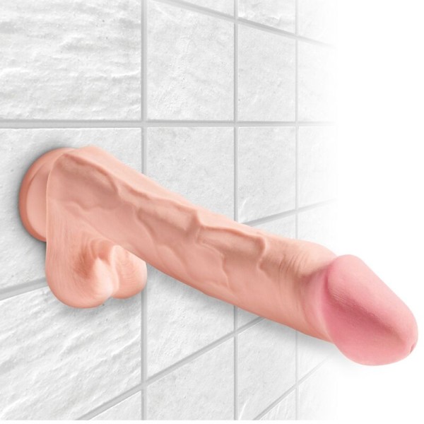 King Cock - Pene Realista Con Bolas 3D 24,8 CM Ligero