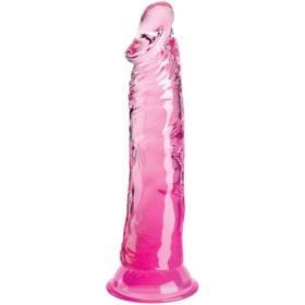 King Cock - Pene Realista Transparente 19,7 CM Rosa