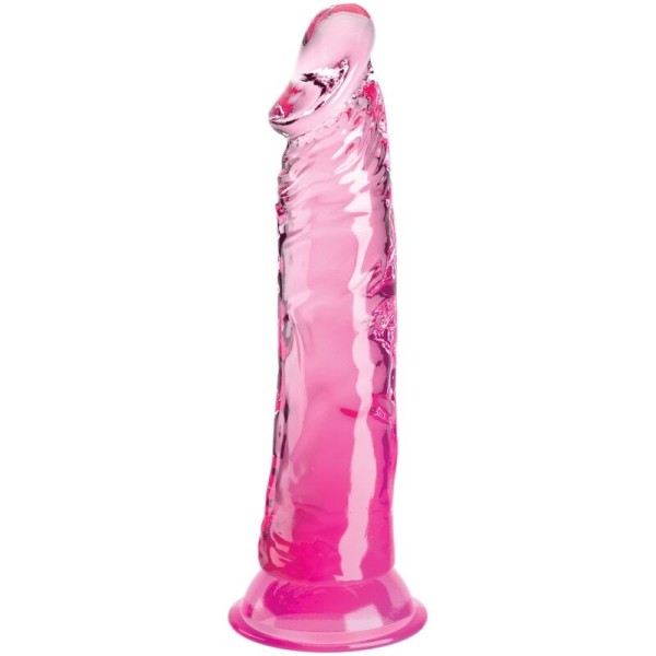 King Cock - Pênis Transparente Realista 19,7 CM Rosa