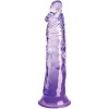 King Cock - Clear Pénis Réaliste 19.7 CM Violet