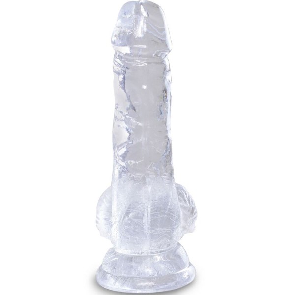 King Cock - Clear Pénis Réaliste Avec Boules 10.1 CM Transparent